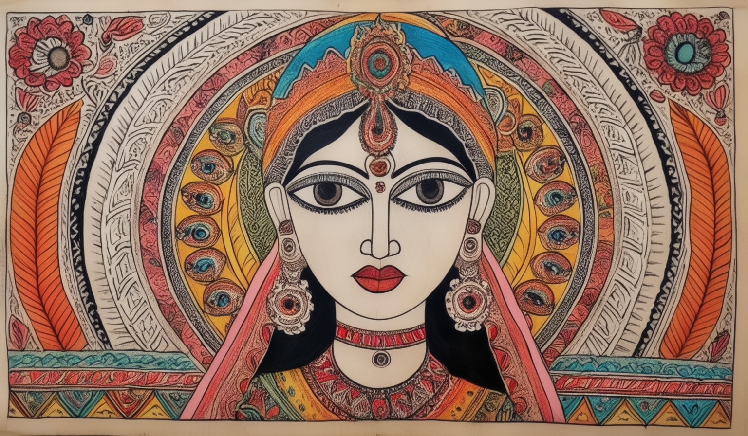 Madhubani Painting (On Handmade Paper)
